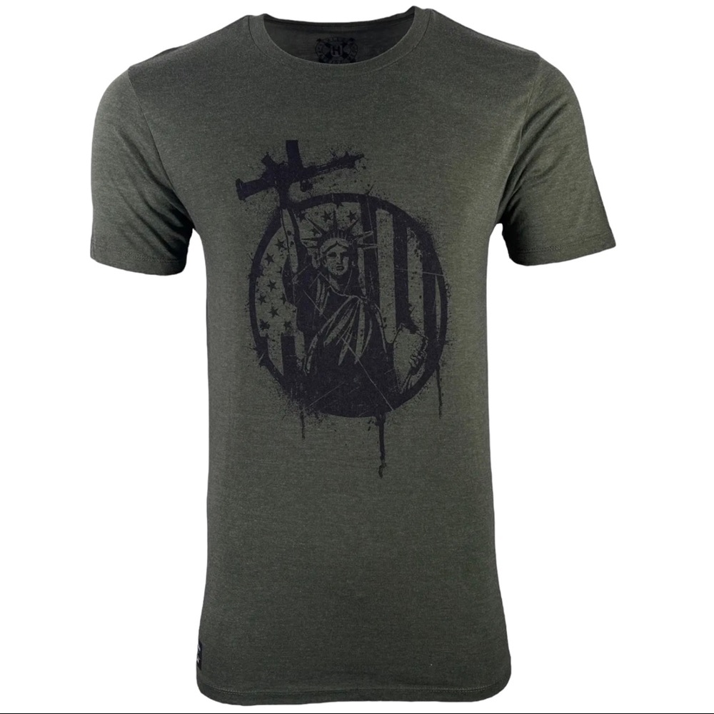 Howitzer Style Men's T-Shirt Liberty Patriot Military Grunt MFG